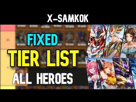 X-Samkok - Updated and Fixed  Tier List