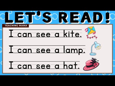 LET'S READ! | PRACTICE READING ENGLISH | SIMPLE SENTENCES FOR KIDS | LEARN TO READ | TEACHING MAMA