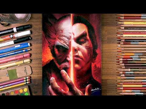 Drawing TEKKEN: Heihachi & Kazuya | drawholic