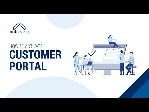 Learn how to activate customer portal | AntMyERP- English