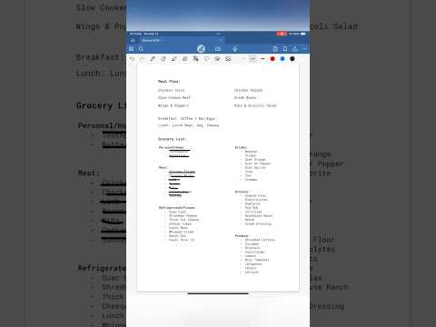 Make a Grocery List With Me!  📝 #mealplan #mealprep #groceryshopping