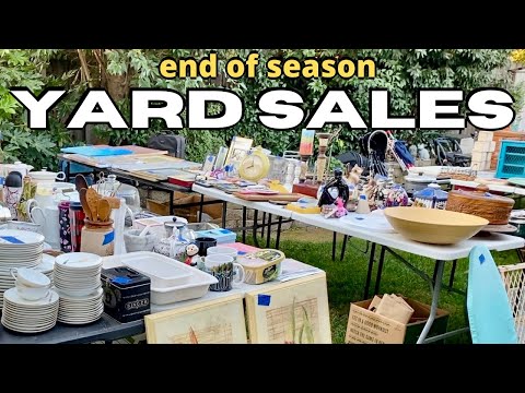 YARD SALES | thrift with me | Vintage & Antiques | November 2020 - YouTube