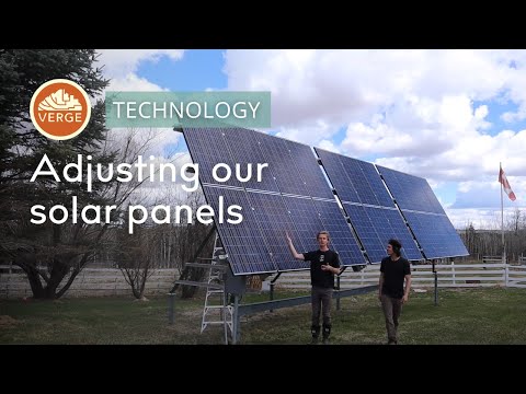 Adjusting our Solar Panels for Maximum Solar Gain