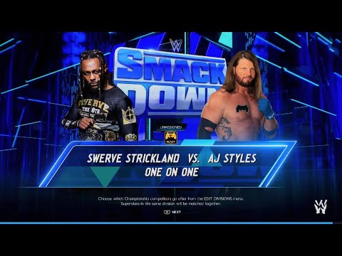 AJ Styles vs Swerve Strickland