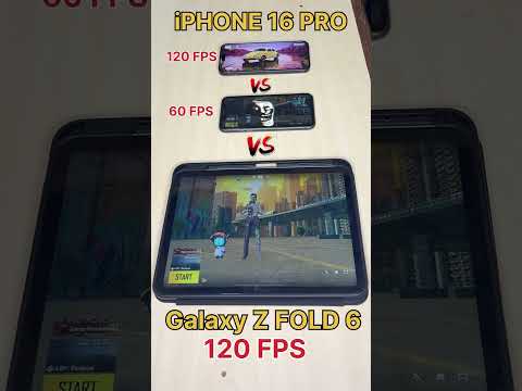 New Galaxy Z Fold 6😈 Vs iPHONE16☠️ vs iPHONE 11 - PUBG SPEED TEST #pubgmobile #shorts