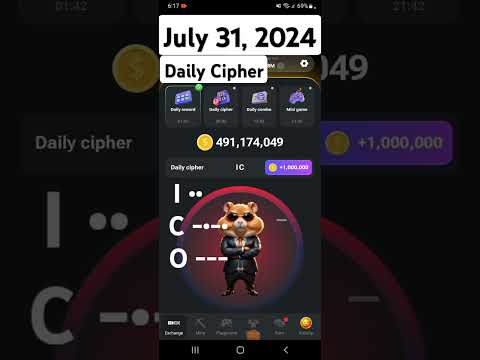 Hamster Kombat Daily Cipher July 31 | Daily Cipher Today