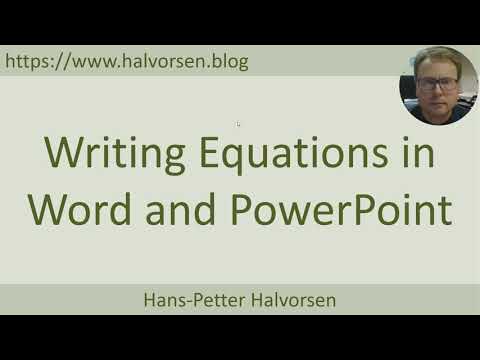 Figures and Equations in Word and PowerPoint