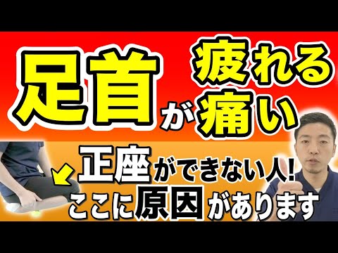 【足裏の疲れ】足首が硬い、正座ができない人必見のテニスボールを使った前脛骨筋セルフケア