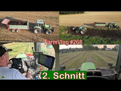 Farmvlog #268: 2. Schnitt | Defekt am Agrotron 6160 | Mist streuen für den Raps