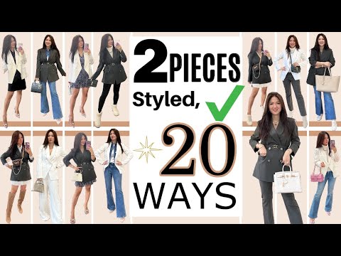 2 PIECES, 20 LOOKS | CHIC HOLIDAY PARTY to EVERYDAY CASUAL OUTFITS | VERY VERSATILE | CHARIS ♥️