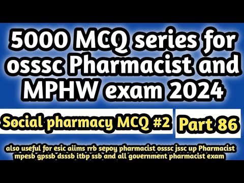 5000MCQseriesforossscpharmacistandmphwexam2024#hecpmcq#railwaypharmacistexam2024#dsssbpharmacist2024