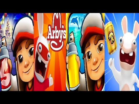 subway surfers CHRISTMAS 2024  VS Miami VS Rabbids Crazy Rush VS Rabbids Arby's Rush