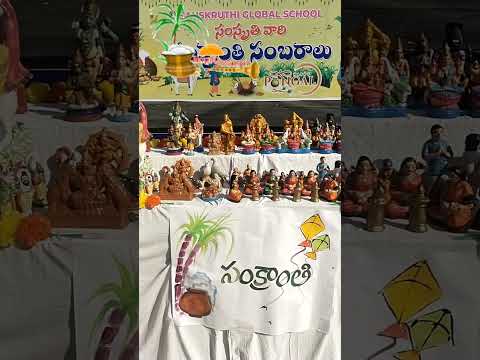 sankranti celebration decor at sanskruthi global school Vizag