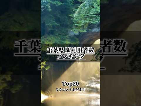 【千葉県】乗降客数ランキングTOP20 in Chiba.￤果たして今回ランクインする駅はどこだ!!! （リクエストありがとう！）#おすすめ   #地理系 #地理系を救おう #鉄道 #ランキング