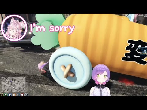 Every Time Koyori Hits Towa with Carrot Car in HoloGTA [EN Sub]