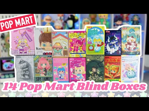 14 RANDOM POPMART BLIND BOXES *♡* NEW HIRONO, PUCKY, SKULLPANDA, AND MORE!