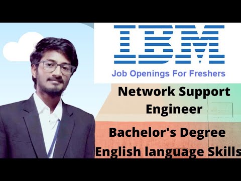 IBM job opening for freshers | Network Support Engineer role | Jobs for freshers