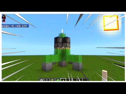 COMO FAZER UM FOGUETE NO MINECRAFT PE QUE FUNCIONA ( MINECRAFT BEDROCK )