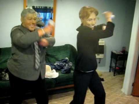 Bill and Hillary Clinton dancing competition