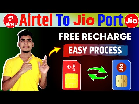 airtel to jio sim port process | airtel to jio port | how to port airtel to jio | airtel sim port