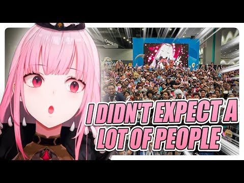 Calli is still surprised by the number of Holofans who go to the events | Hololive EN Clip