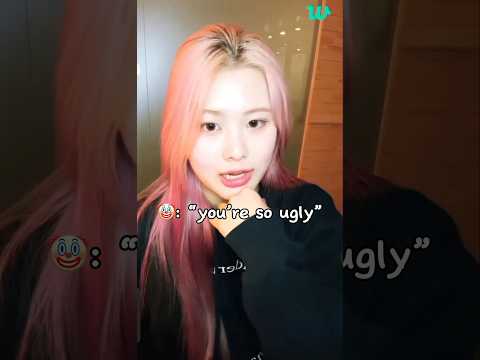 purple kiss swan’s response to someone calling her ugly on her live #purplekiss #swan #kpop #shorts