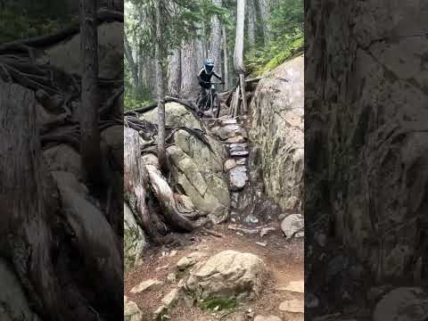 Awesome rock work on in deep whistler