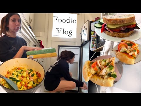 Fridge Clean-Out, Grocery Shopping, Cooking, + Baking | pasta, pizza, and sandwiches galore