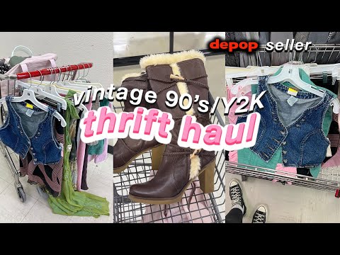 VINTAGE 90's/Y2k THRIFT HAUL | full time depop seller 🧸🎀