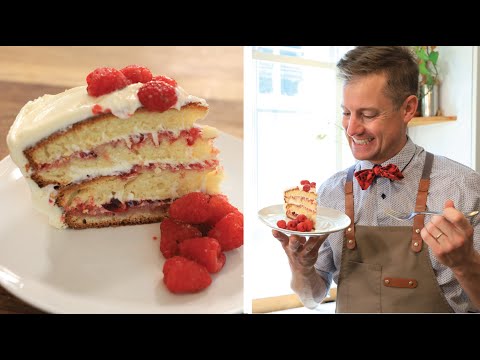 A Gluten Free cake to take the cake: Raspberry Layer Cake with Cream Cheese Icing