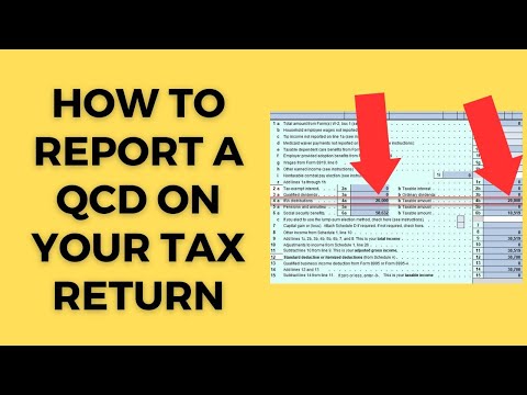 How to report a qualified charitable distribution on tax return