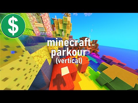 Minecraft Parkour Gameplay NO COPYRIGHT (Vertical)