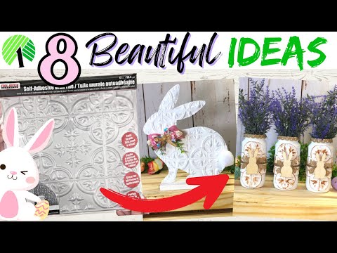 GO WOW using a Dollar Tree STICK ON TILE! | Dollar Tree Spring DIYS | Dollar Tree Wallpaper Crafts