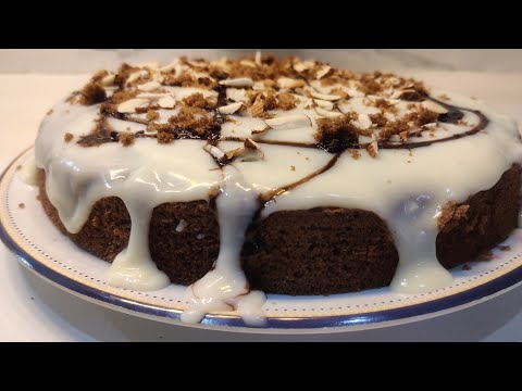 Chocolate Vanilla Cake Without Cream Recipe| Chocolate Cake Recipe Without Oven