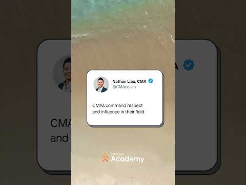 CMAs command respect and influence in their field.