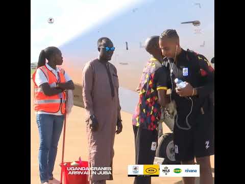 How the Uganda Cranes arrived in Juba ahead of their Tuesday #AFCONQ2025 against South Sudan on Tue.