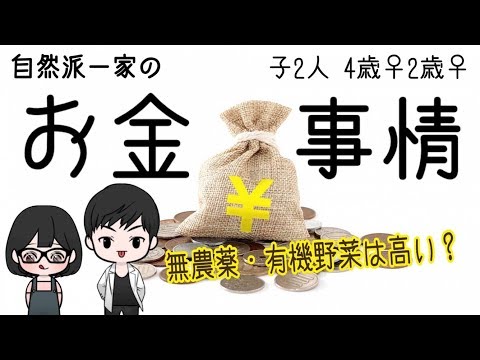 【お金】自然派一家のお金事情！１ヶ月の食費、大公開！無農薬、有機野菜は本当に高いのか？