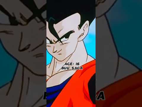 Gohan's Age in Every Dragon Ball Arc #anime #goku #gohan #dragonball #dbs #dbz #dragonballz