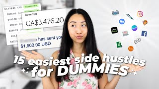 15 easiest side hustles for the average person in 2025 💸 realistic ways to make money fast