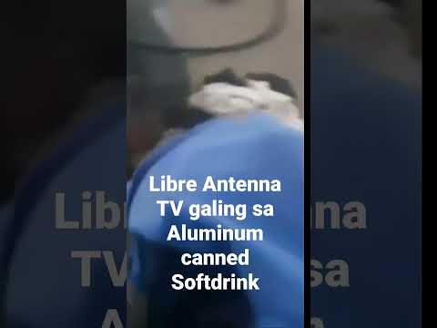 Libre Antenna TV galing sa waste material Aluminum canned softdrink