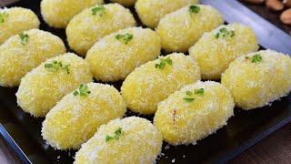 10 मिनट में बनाये कोकोनट की लाजवाब मिठाई | Coconut Mithai Recipe | Quick Easy Coconut Sweet