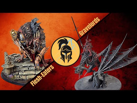 AoS Battle Report: Flesh Eater Courts vs Soulblight Gravelords: USHORAN!! Warcoda Series Finale!!