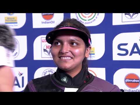 Interview Sonam Uttam Maskar IND Silver Medal 10m Air Rifle Women Delhi IND ISSF World Cup Final