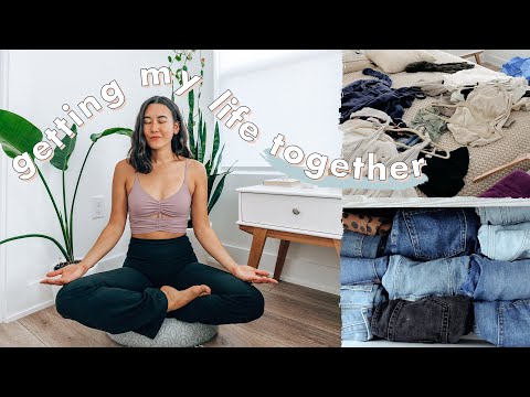 😅 Getting My Life Together | chatting self-care & wellness while I re-organize my space