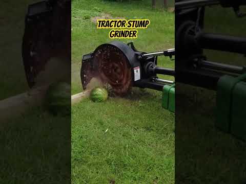 Stump Grinder Vs Watermelon @BulldogTractor #bulldogtractor #safetyequipment