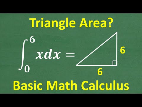 BASIC Math Calculus – AREA of a Triangle - Understand Simple Calculus with just Basic Math!