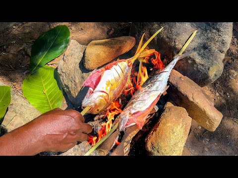 Sobrevivendo Pescando e Assando Peixes na BRASA