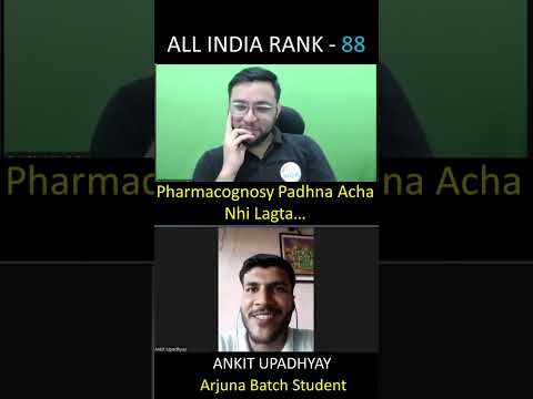 😃Pharmacognosy अच्छा नहीं लगता 😄| GPAT 2024 | AIR 88 | Ankit