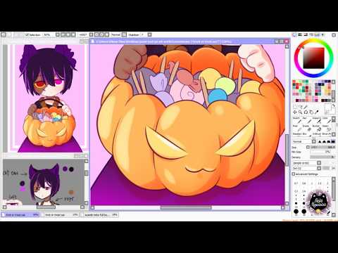 [Speed paint] Trick or Treat by Nekonyawww