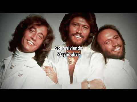 Bee Gees - Stayin' Alive With Slow Bridge subtitulada en español y ingles